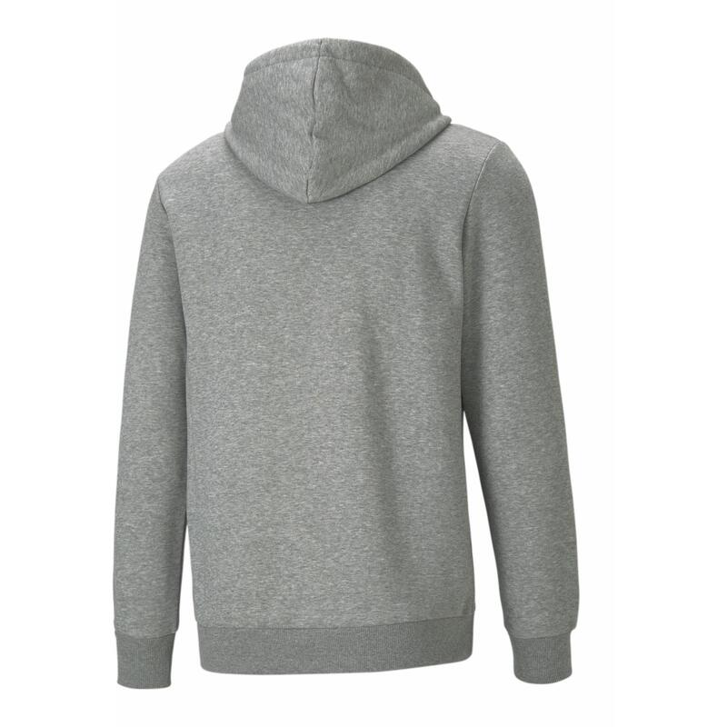 Męska bluza z kapturem z dużym logo Essentials PUMA Medium Gray Heather