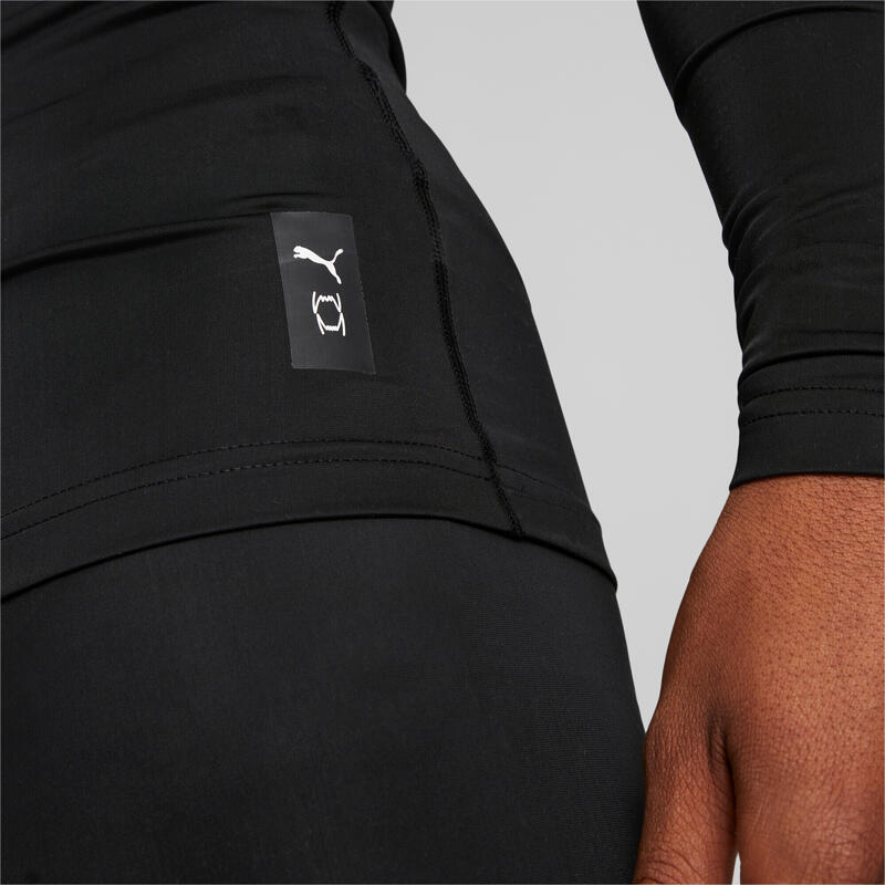 Tricou de baschet Hoops Team cu mânecă lungă pentru bărbați PUMA Black
