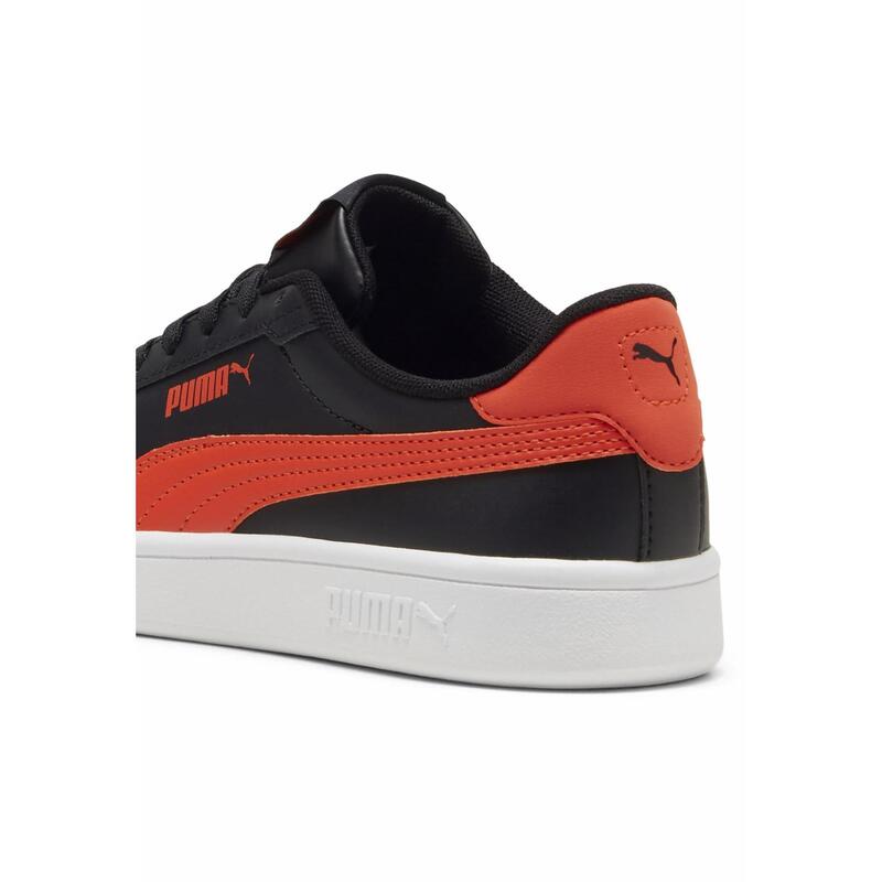 Dětské kožené tenisky Smash 3.0 PUMA Black Redmazing Red