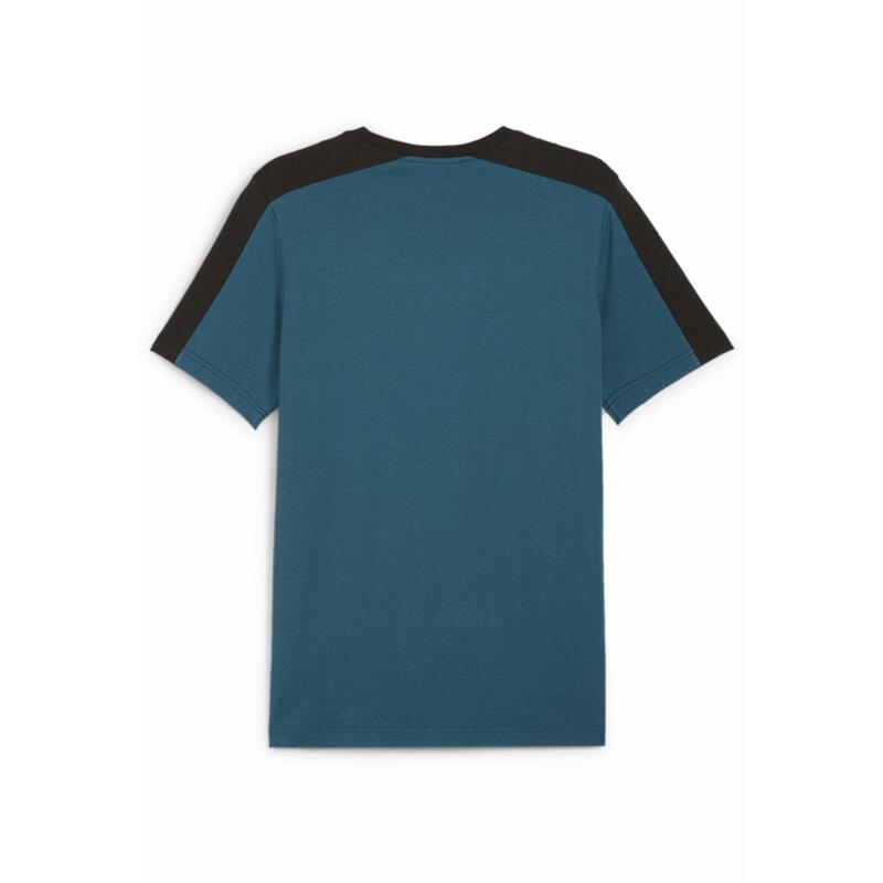 Essentials Block Tape Tee Bărbați PUMA Cold Green