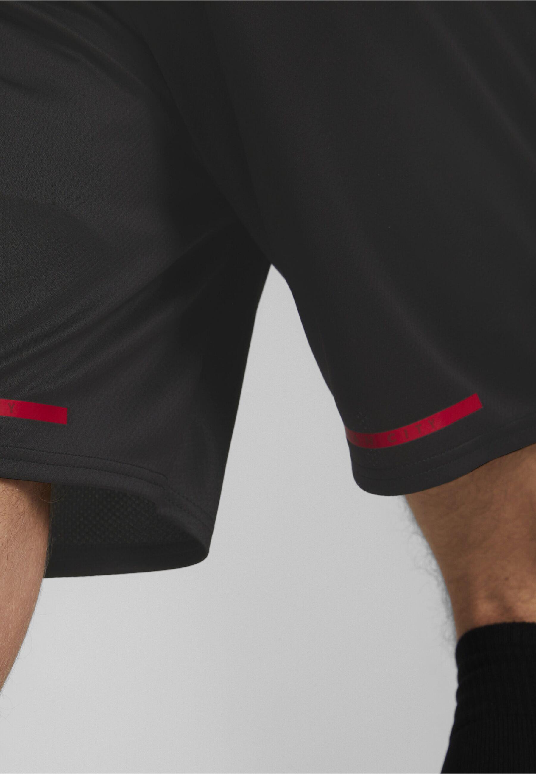 Short Manchester City F.C. 22/23 Replica Homme PUMA Black Tango Red 3/7