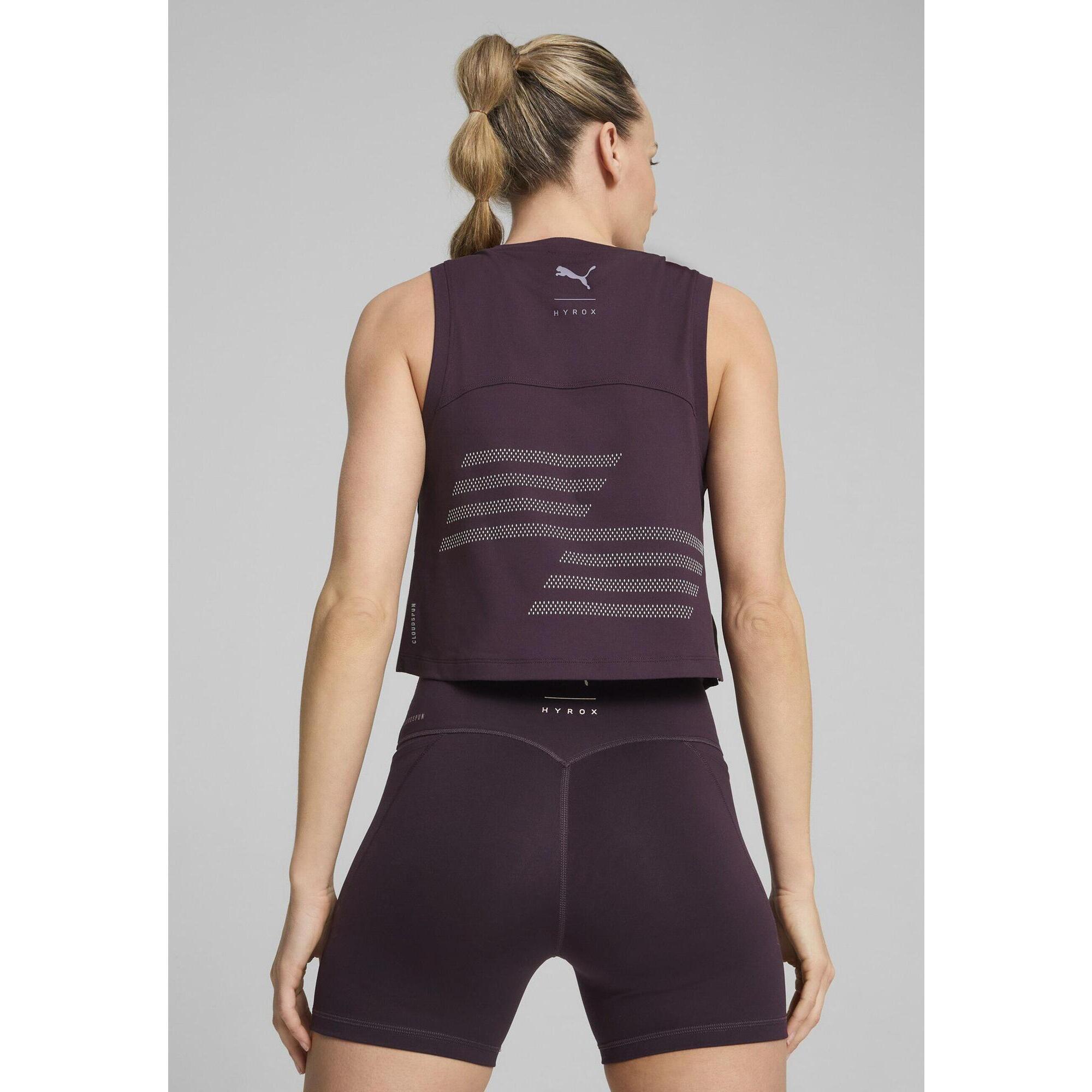 Damska koszulka bez rękawów PUMA x HYROX CLOUDSPUN PUMA Midnight Plum Purple