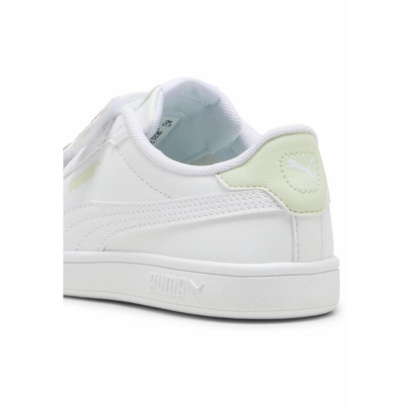 Dívčí tenisky Smash 3.0 Badges PUMA White Green Illusion
