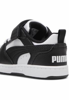 Puma rebound v6 lo sneakers voor peuters puma white black