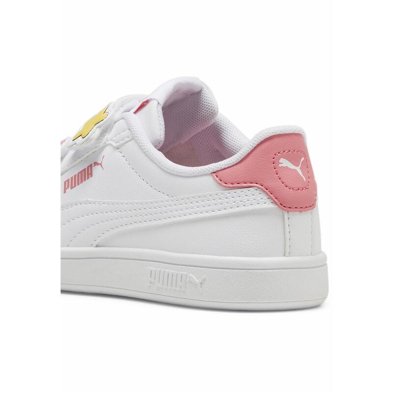 Dívčí tenisky Smash 3.0 Badges PUMA White Passionfruit Pink
