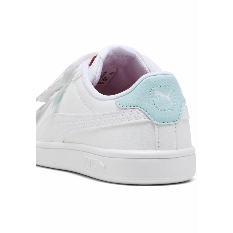 Dívčí tenisky Smash 3.0 Badges PUMA White Safe Lake Red Fire Blue