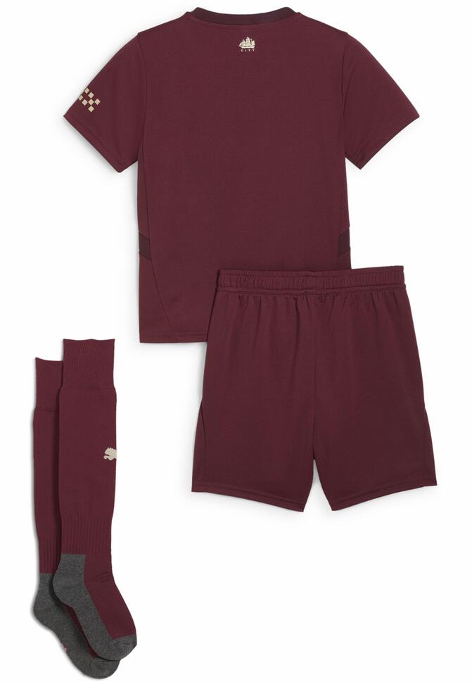 Dziecięcy strój Manchester City 24/25 PUMA Dark Jasper Red