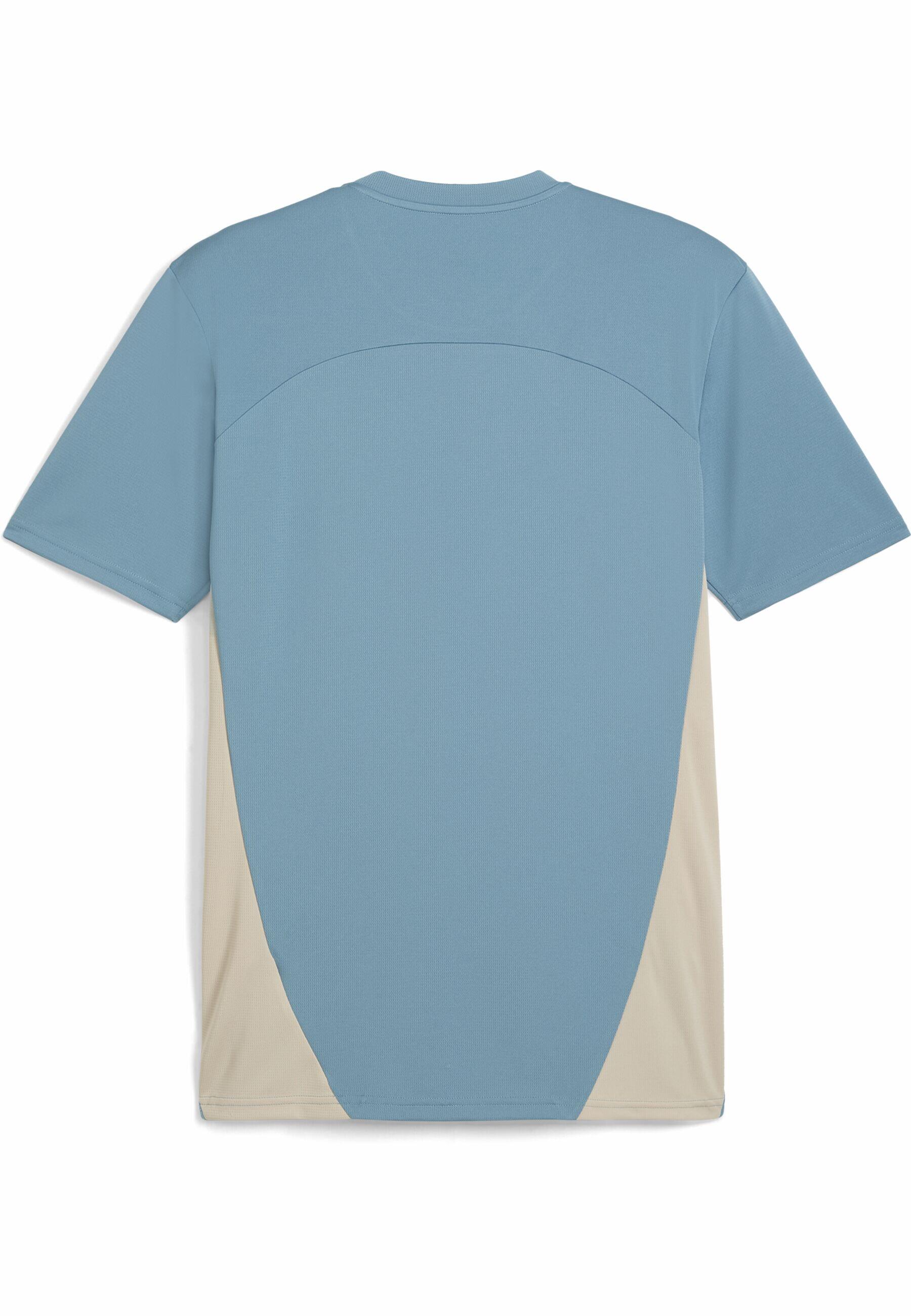 Maglia da allenamento Olympique de Marseille da uomo PUMA Bold Blue Putty Beige 4/7