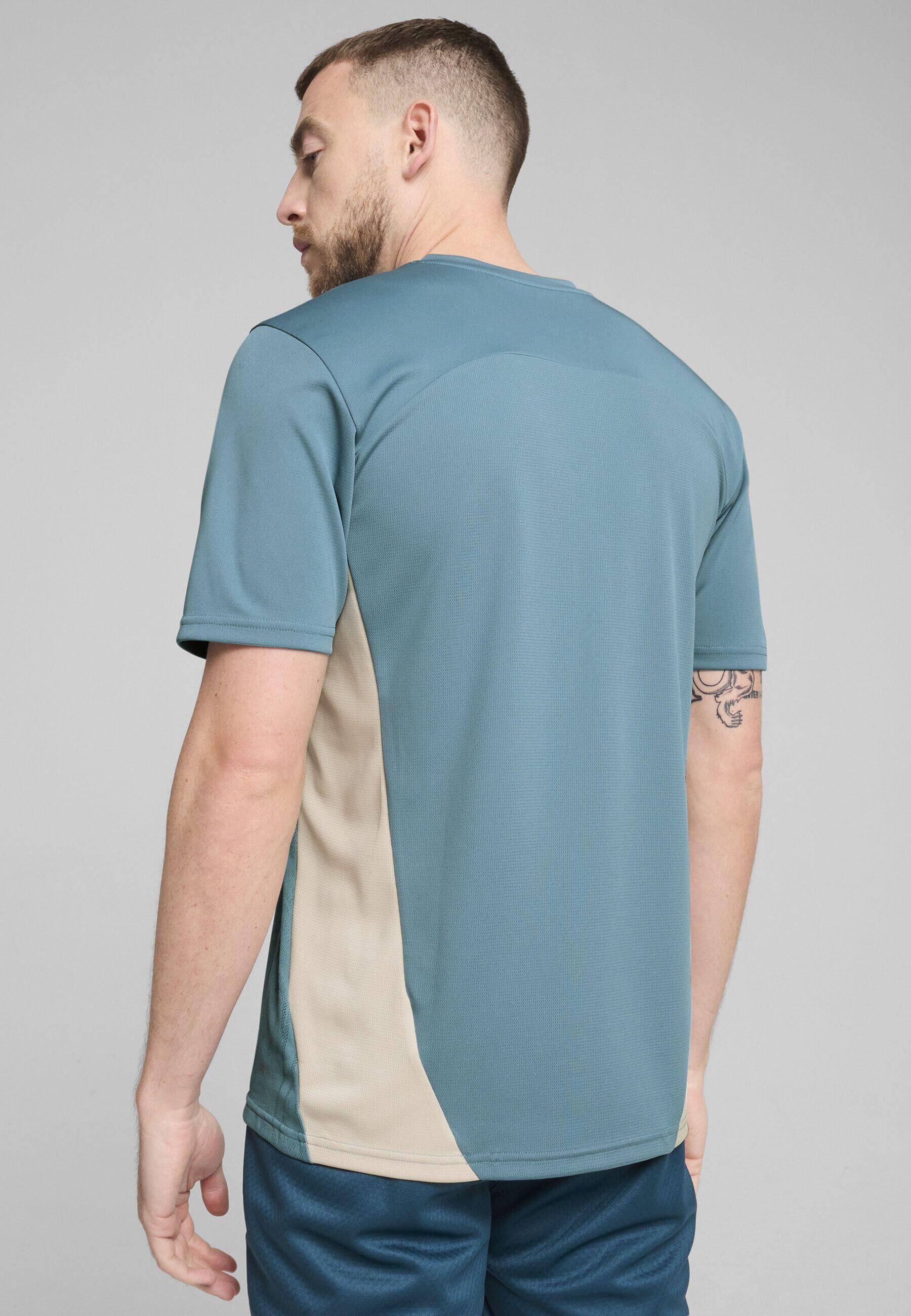 Maglia da allenamento Olympique de Marseille da uomo PUMA Bold Blue Putty Beige 3/7