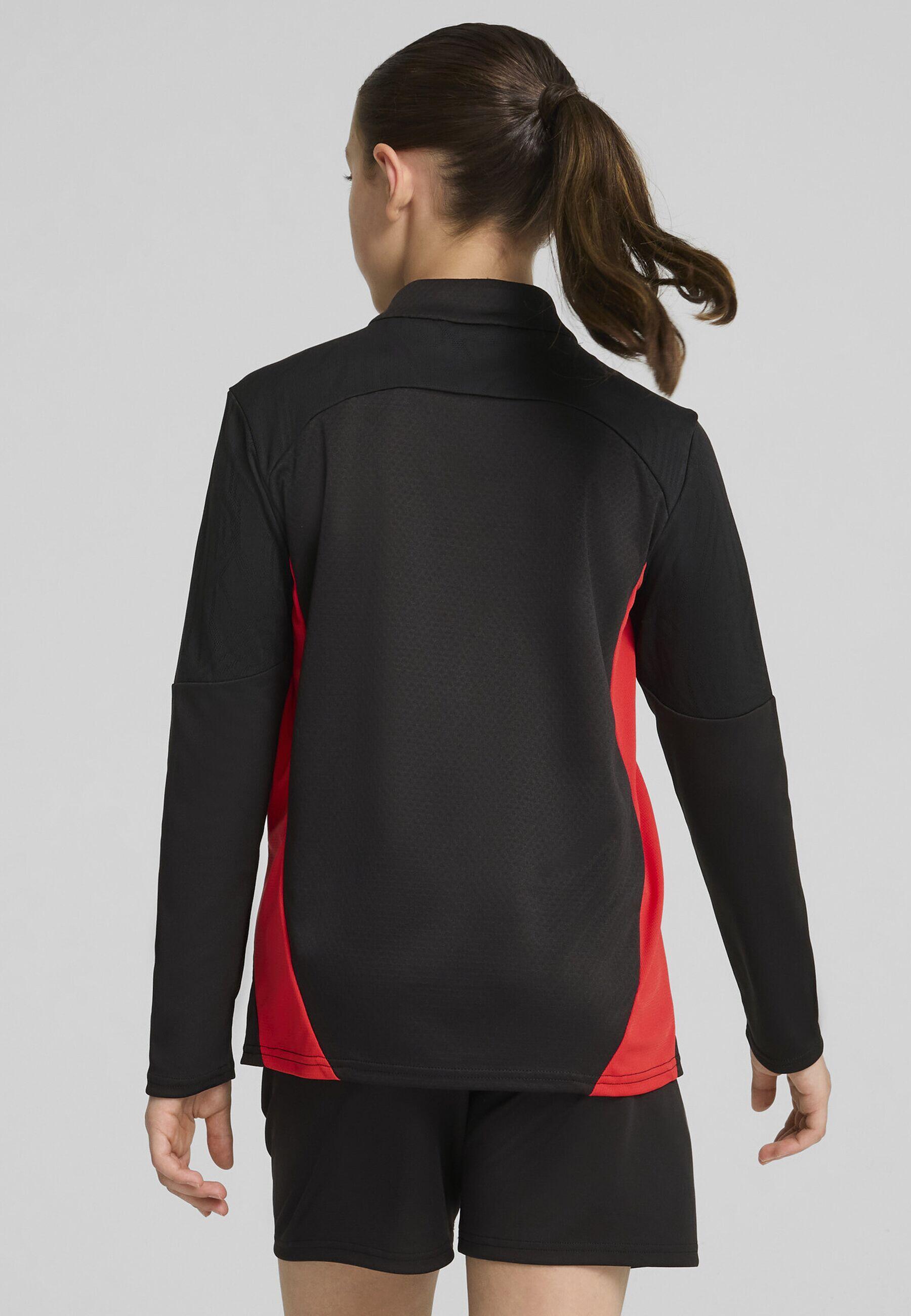 Maglia da training AC Milan con zip corta da ragazzo PUMA Black For All Time Red 2/7