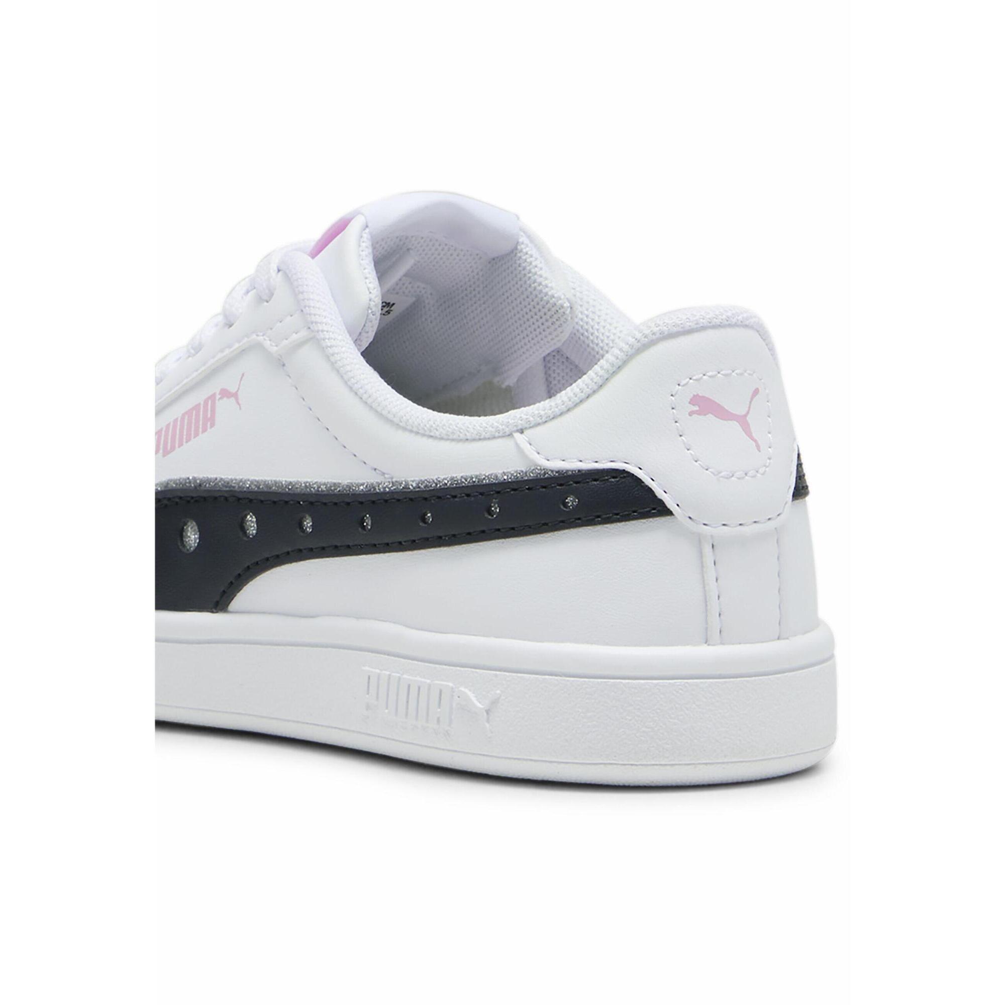 Dziecięce sneakersy PUMA Smash 3.0 Dance Party PUMA White Black Pink Lilac
