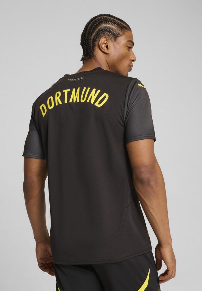 Męska koszulka wyjazdowa Borussia Dortmund 24/25 PUMA Black Faster Yellow