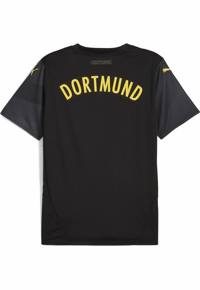 Męska koszulka wyjazdowa Borussia Dortmund 24/25 PUMA Black Faster Yellow