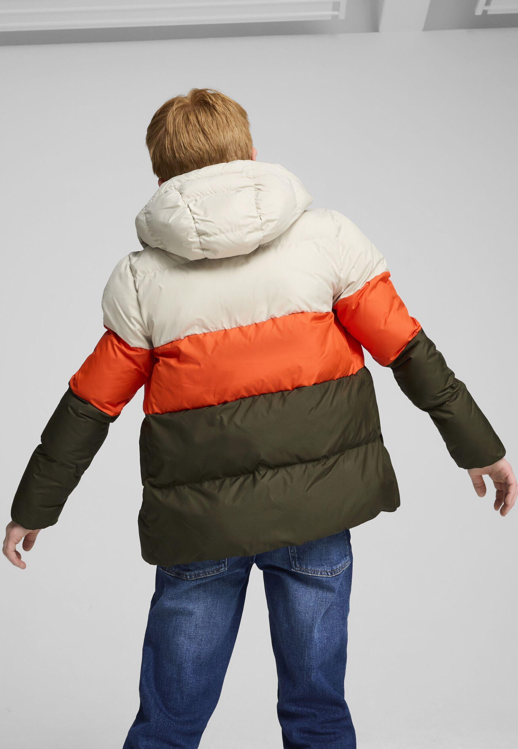 Poly Pufferjacke mit Kapuze Jugendliche PUMA Dark Olive Green 2/7