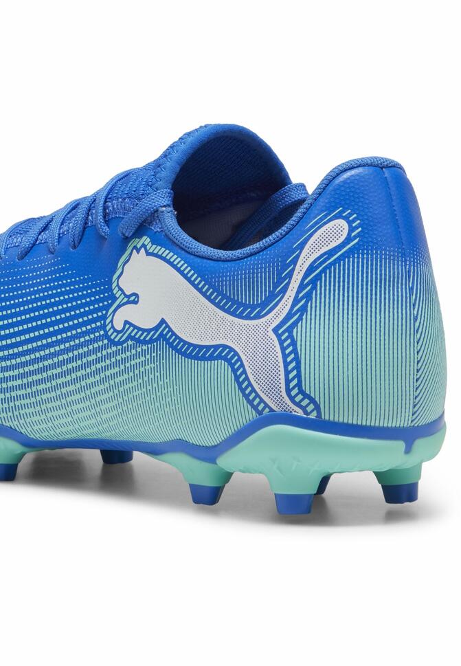 Buty piłkarskie FUTURE 7 PLAY FG/AG PUMA Hyperlink Blue Mint White Green
