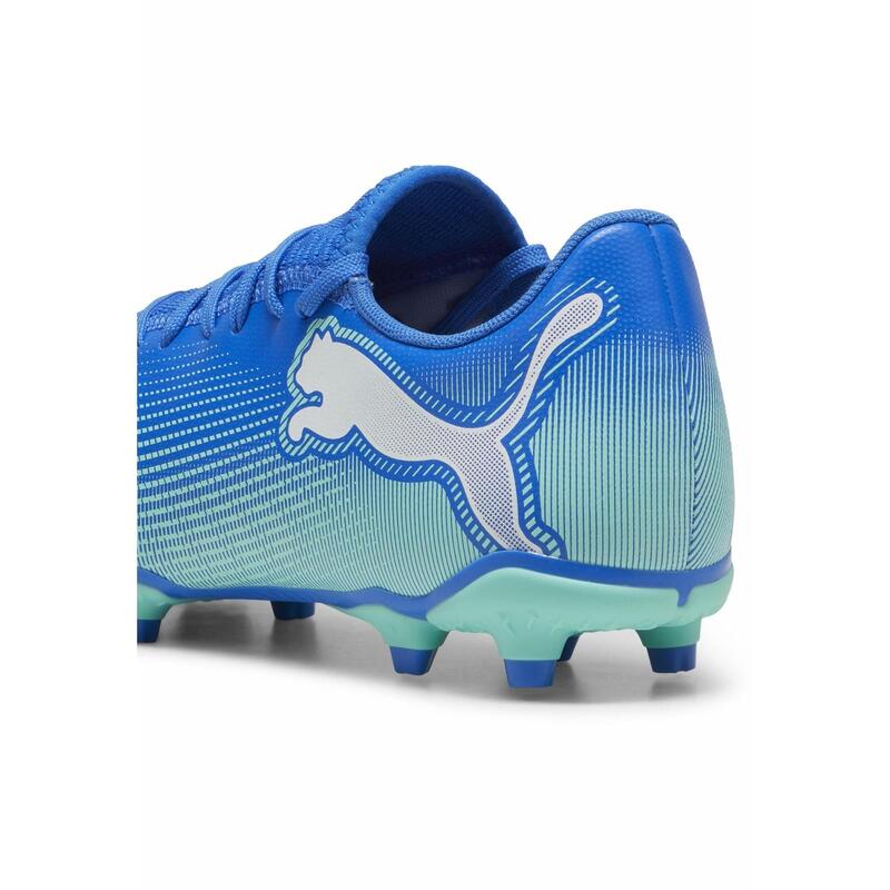 Kopačky FUTURE 7 PLAY FG/AG pro dospělé PUMA Hyperlink Blue Mint White Green