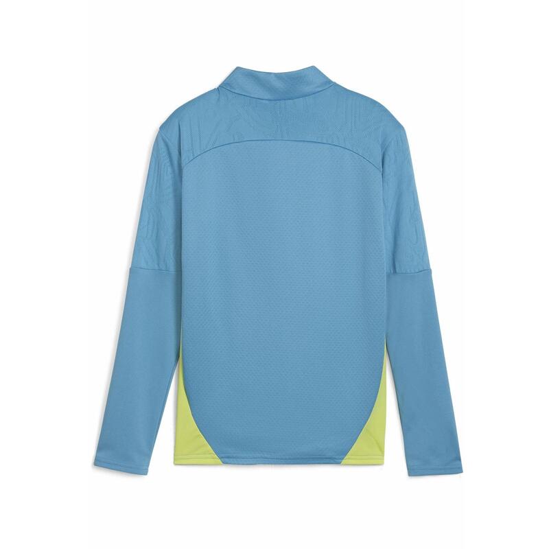 Manchester City Quarter-Zip Training Top Tineret PUMA Magic Blue Yellow Glow