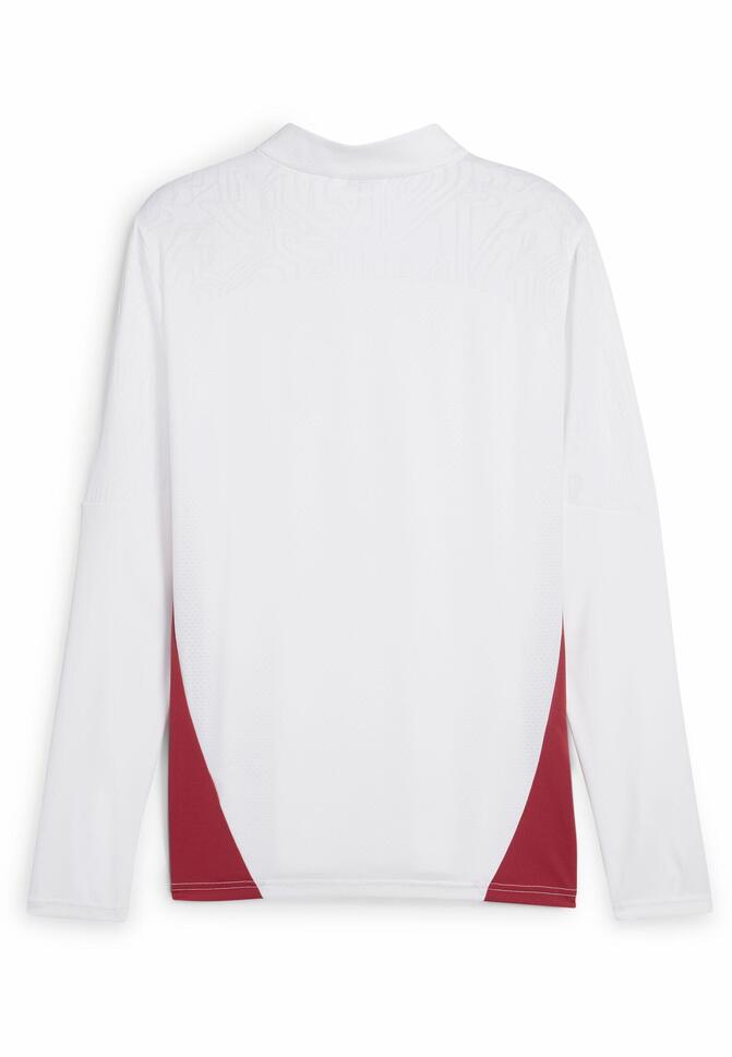 Męska bluza treningowa z zamkiem 1/4 RB Leipzig PUMA White Club Red