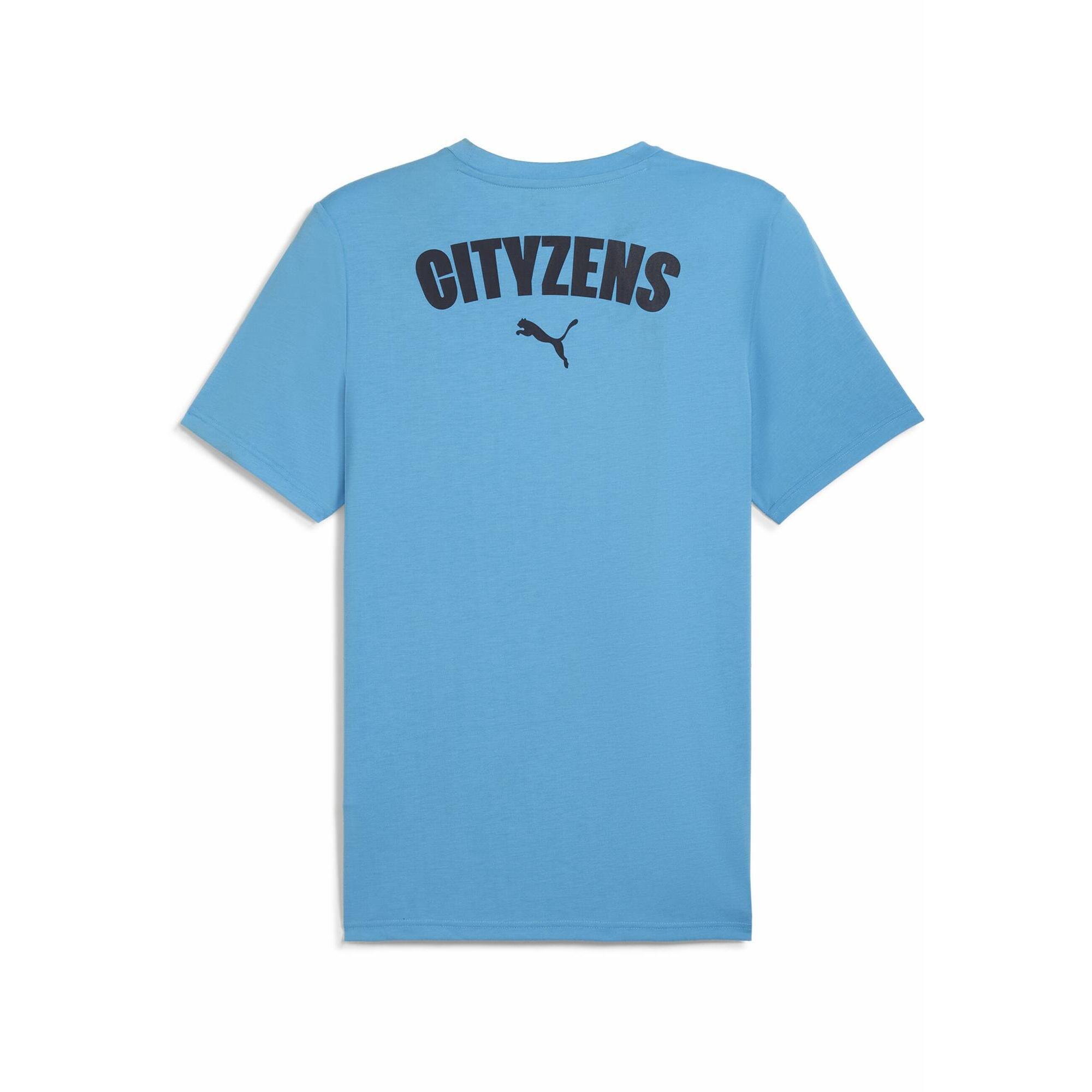 Męska koszulka Casuals Manchester City PUMA Magic Blue New Navy