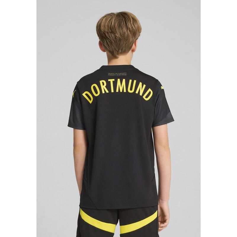 Fotbalový dres Borussia Dortmund 24/25 pro mládež PUMA Black Faster Yellow
