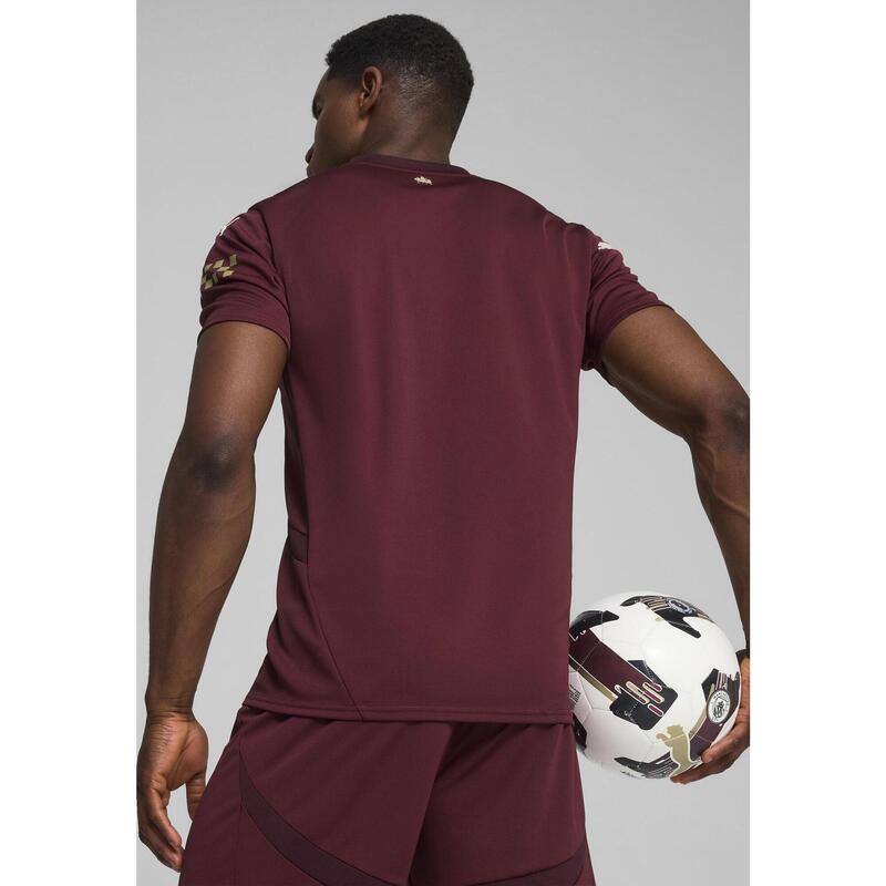 Pánský fotbalový dres Manchester City 24/25 PUMA Dark Jasper Red