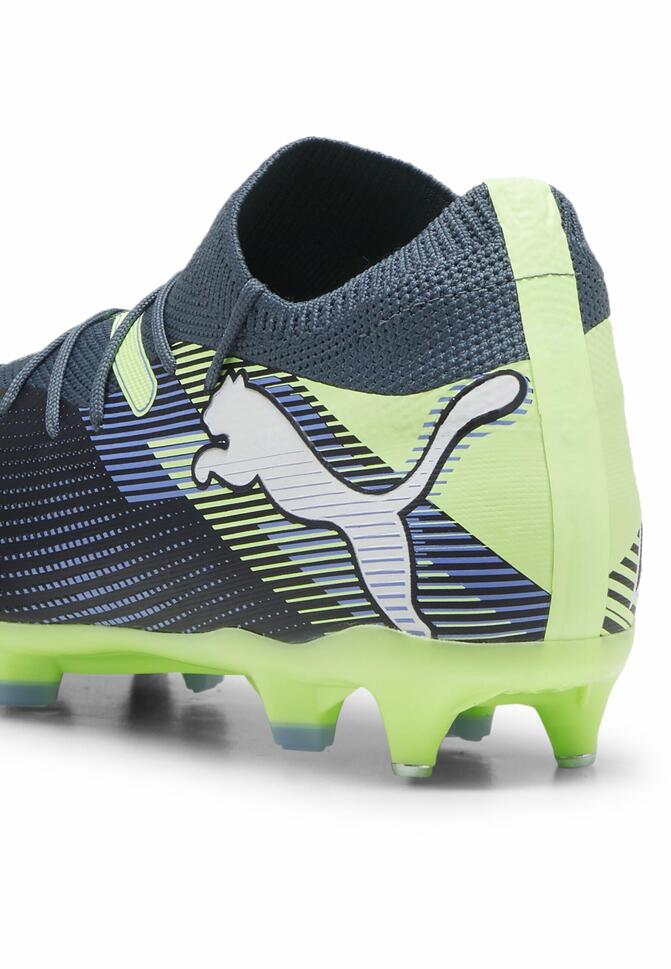 Buty piłkarskie FUTURE 7 MATCH MxSG PUMA Gray Skies White Fizzy Apple Yellow