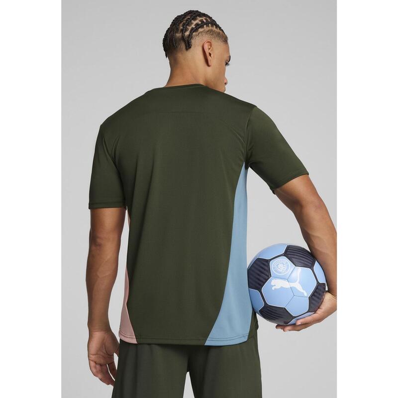 Tricou de antrenament Manchester City Masculin PUMA Myrtle Bold Blue Green