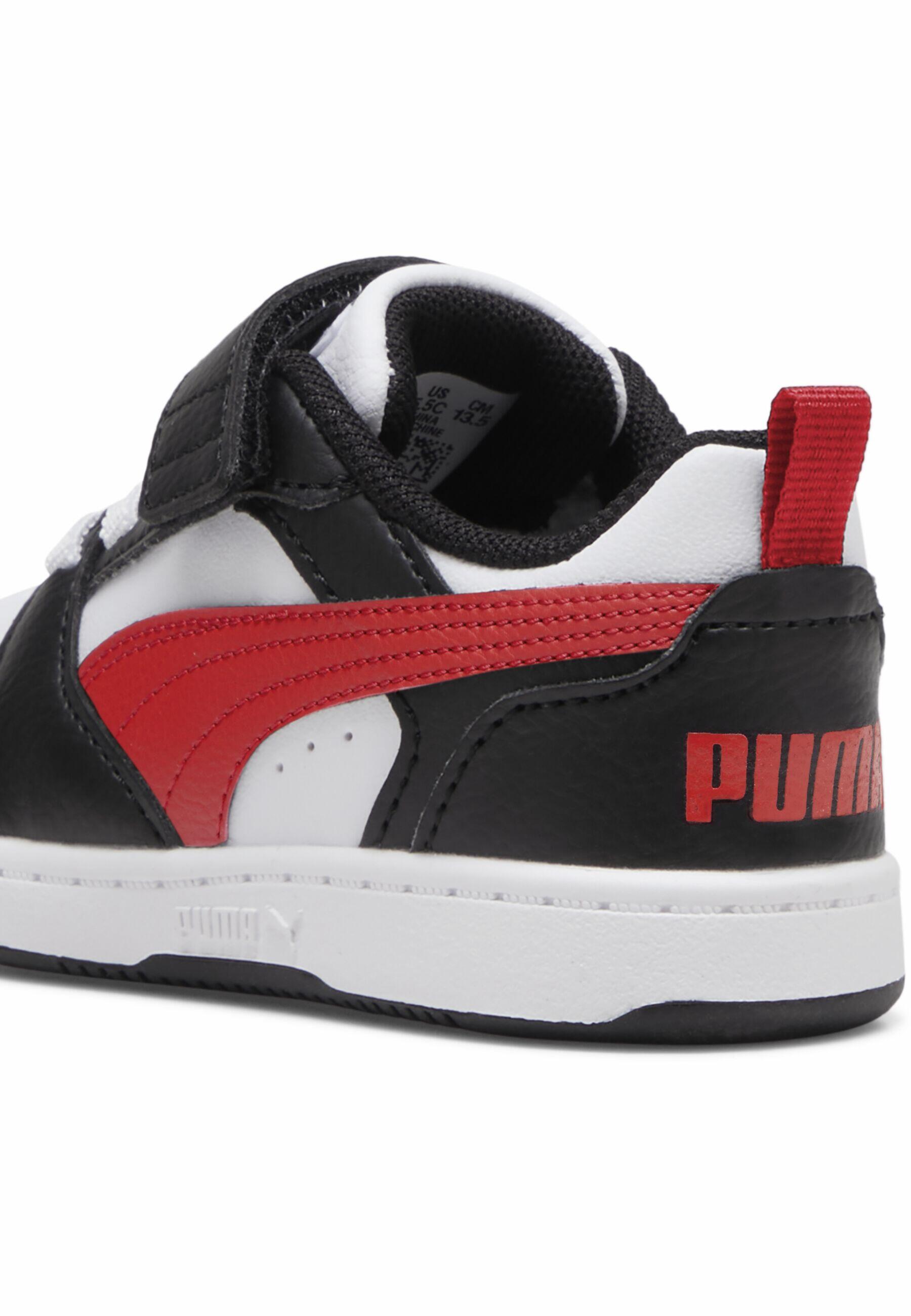 PUMA PUMA Rebound v6 Lo sneakers voor peuters PUMA White For All Time Red Black