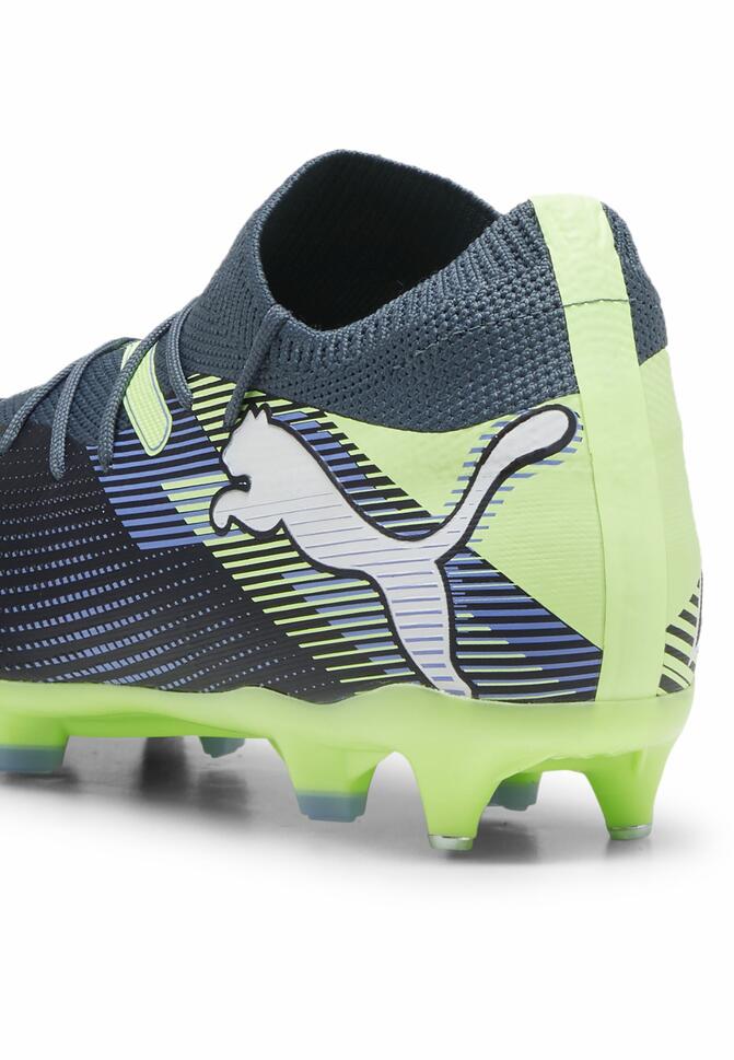 Buty piłkarskie FUTURE 7 MATCH MxSG PUMA Gray Skies White Fizzy Apple Yellow