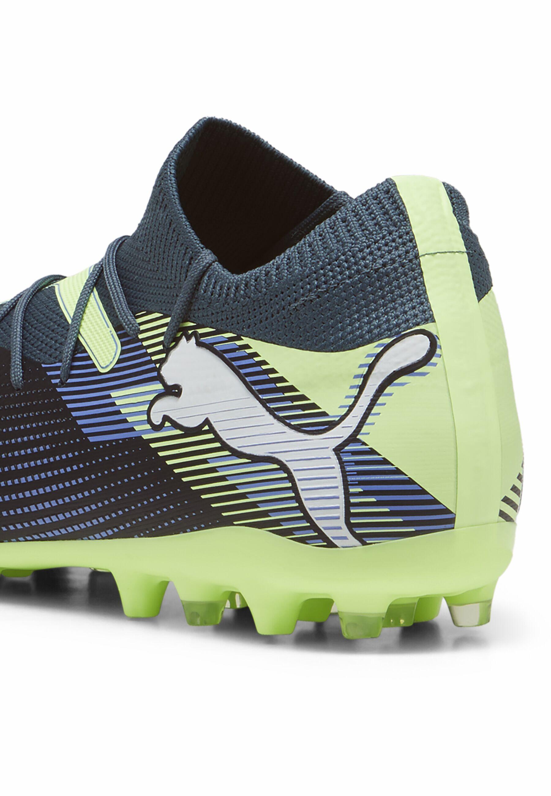 Scarpe da calcio FUTURE 7 MATCH MG PUMA Gray Skies White Fizzy Apple Yellow 2/7