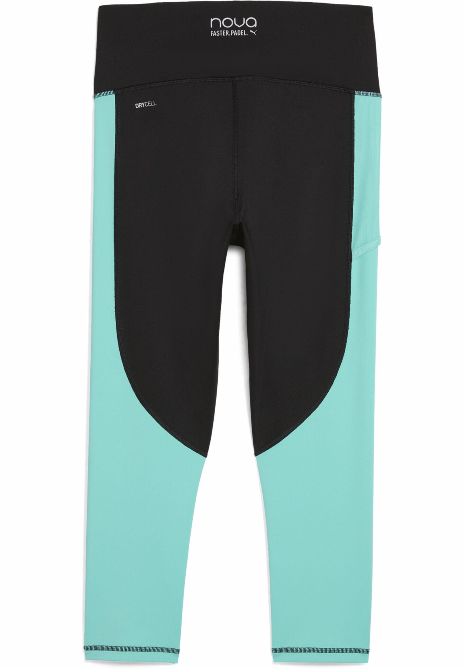 INDIVIDUAL 3/4-padellegging voor dames PUMA Black Aquatic White Green 4/7