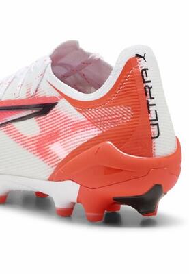 Botas de fútbol ULTRA 5 ULTIMATE AG PUMA White Black Glowing Red