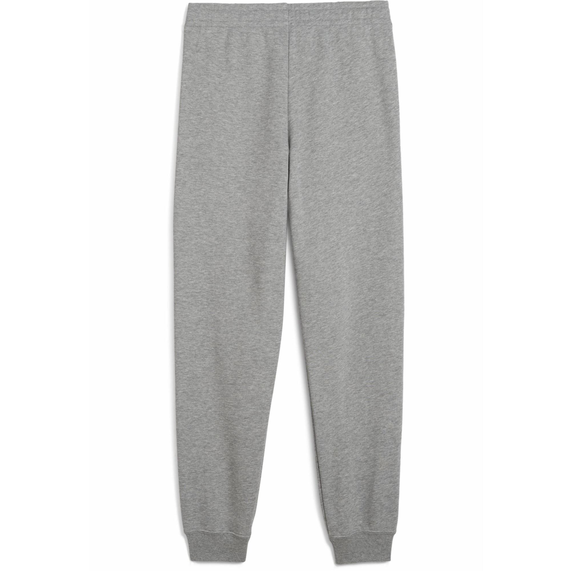 Młodzieżowe spodnie dresowe ESS z logo No. 1 PUMA Medium Gray Heather