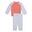 Șort copii regular fit, Minicats Essentials Raglan Crew Set, gri și negru PUMA
