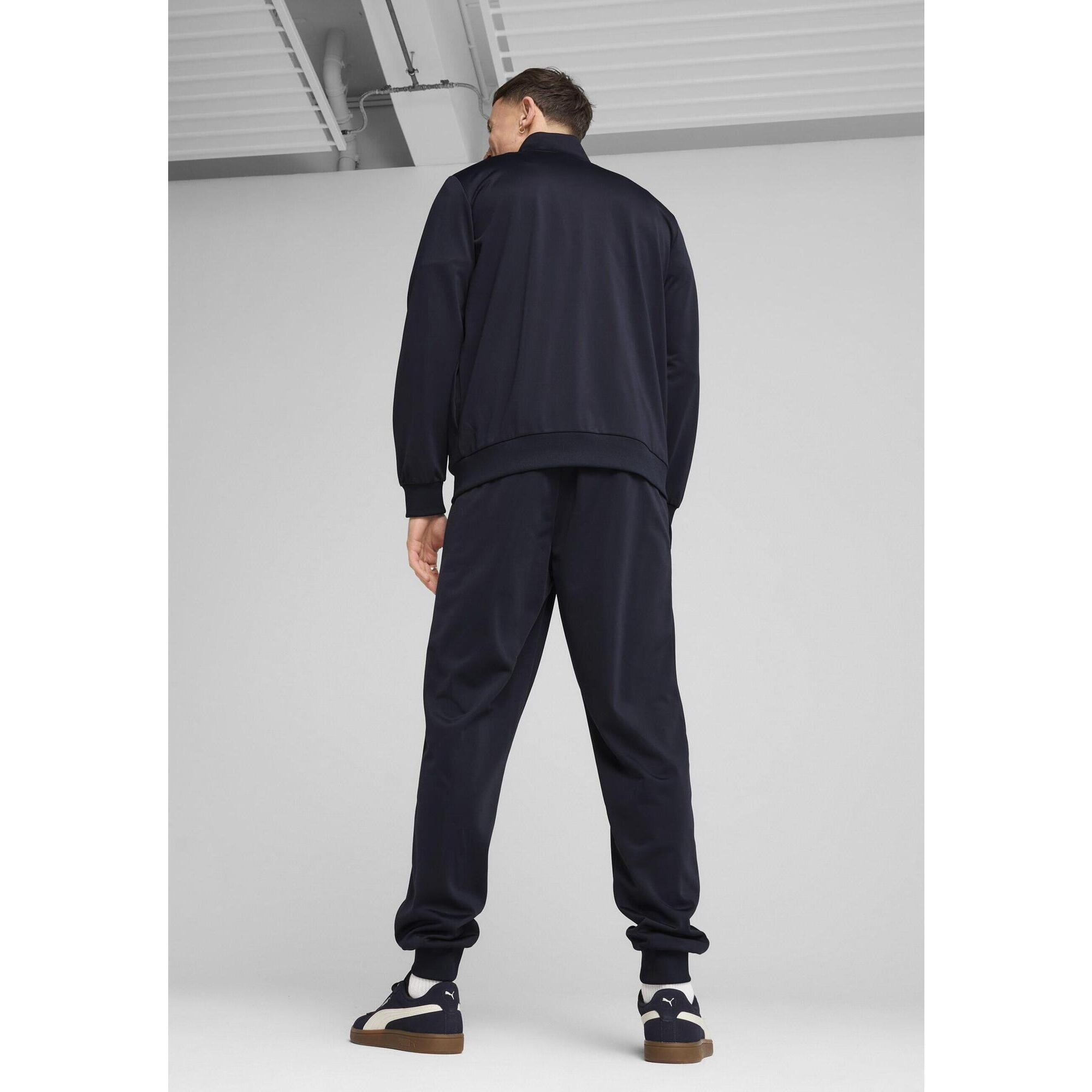 Męskie dres Essentials z poliestru PUMA New Navy Blue