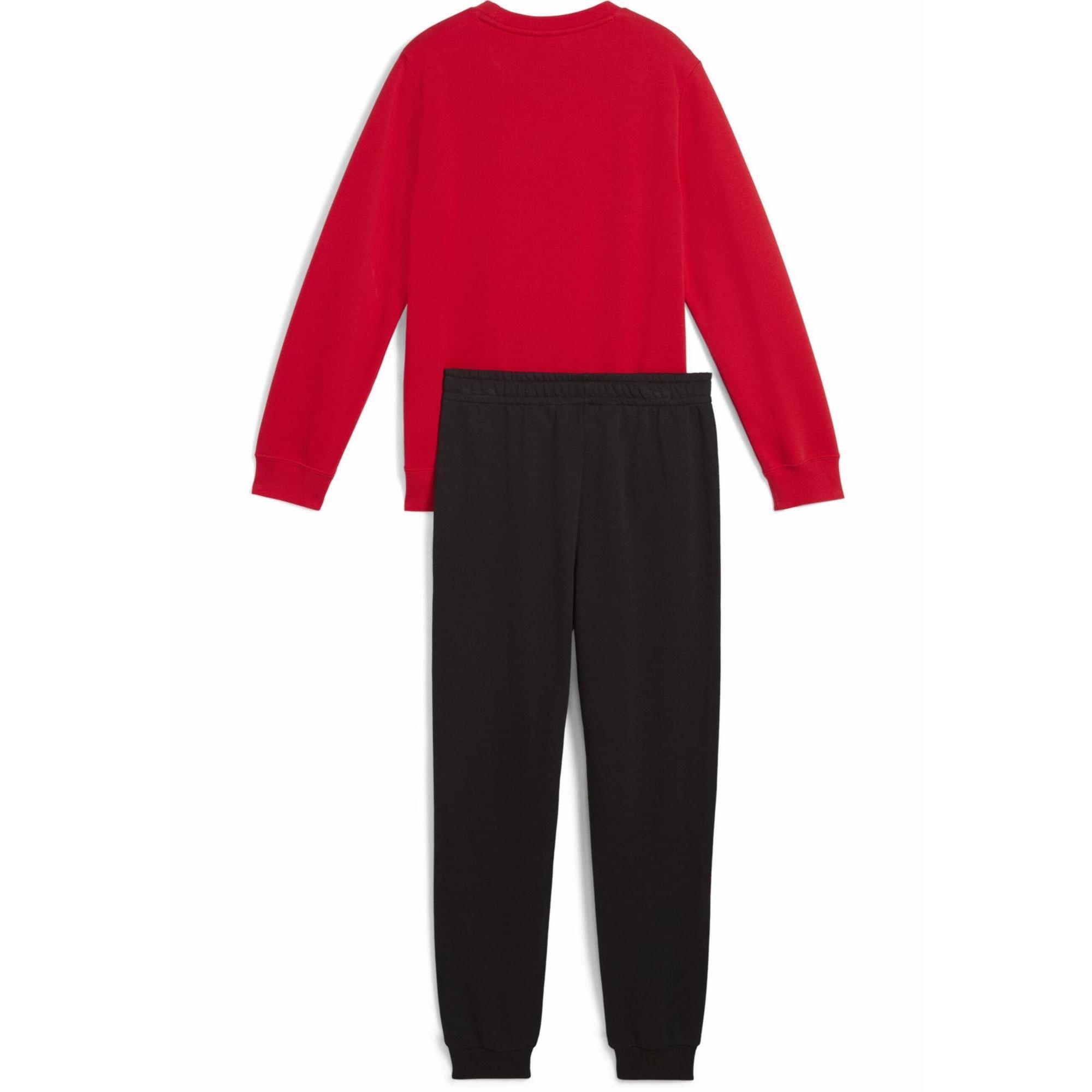 Młodzieżowy dres Essentials z logo No. 1 z bluzą PUMA For All Time Red