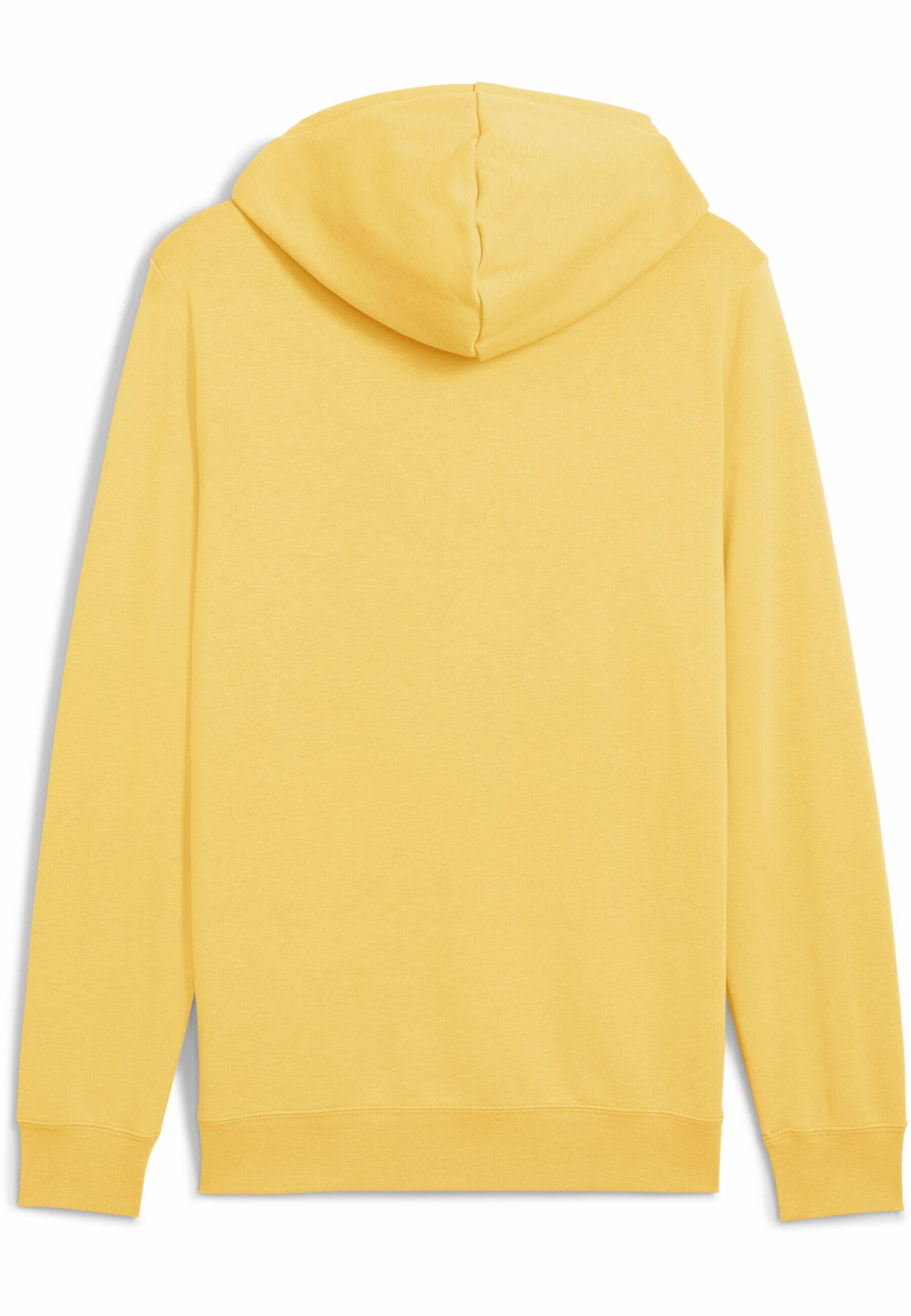 Felpa con cappuccio con logo Essentials bicolore N. 1 da uomo PUMA Sunny Yellow 3/7