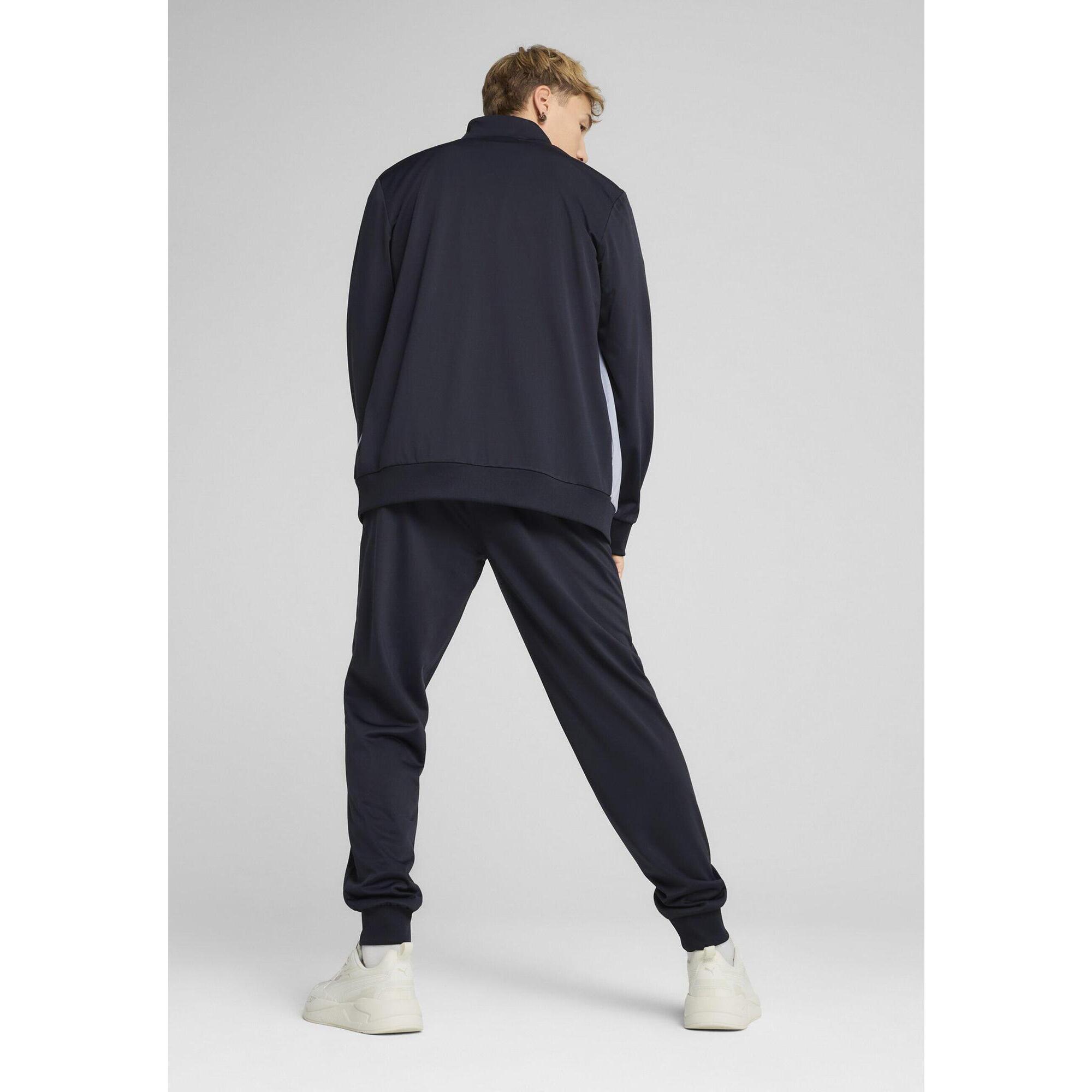 Męski dres Poly Colourblock PUMA New Navy Blue