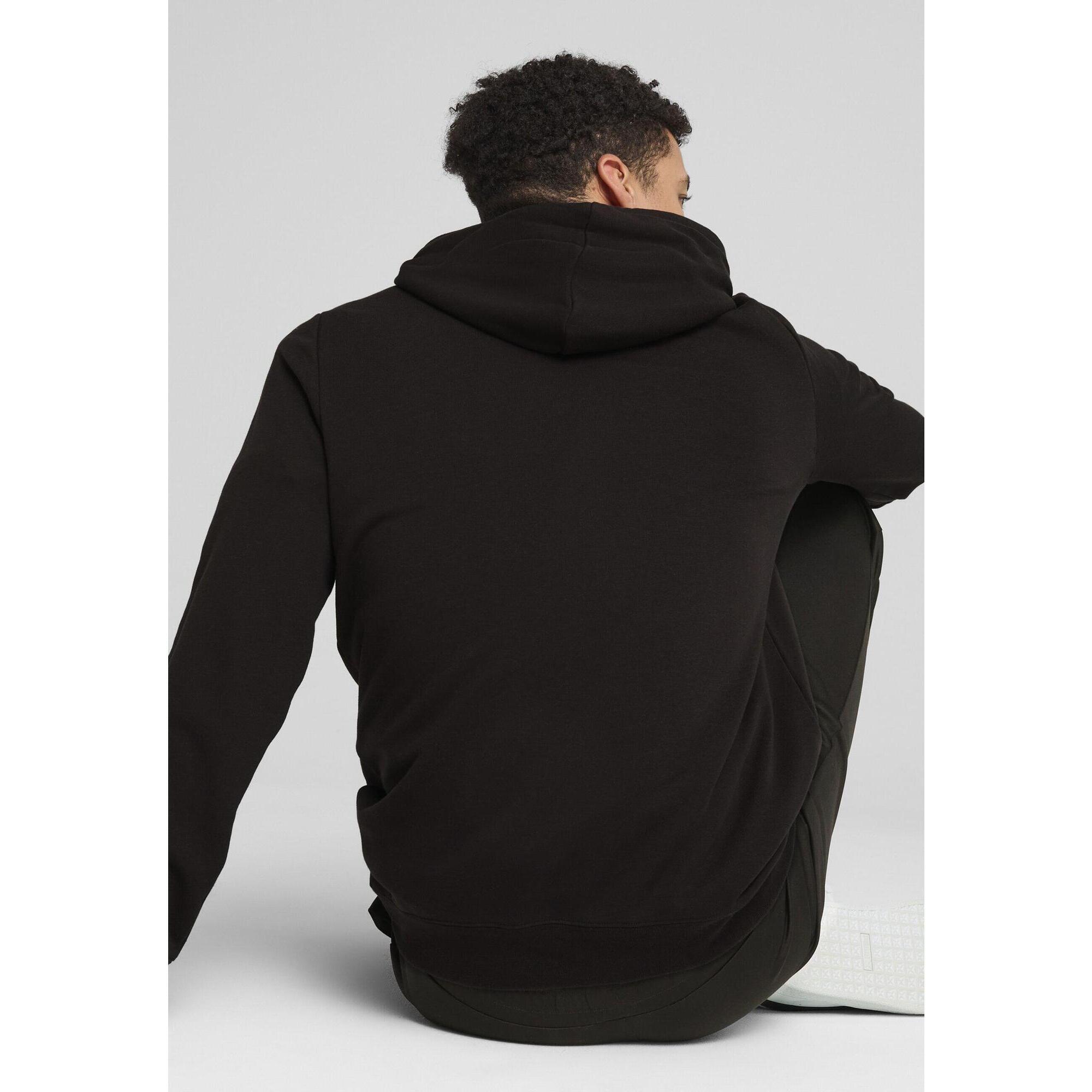 Młodzieżowa bluza z kapturem Essentials z logo No. 1 PUMA Black