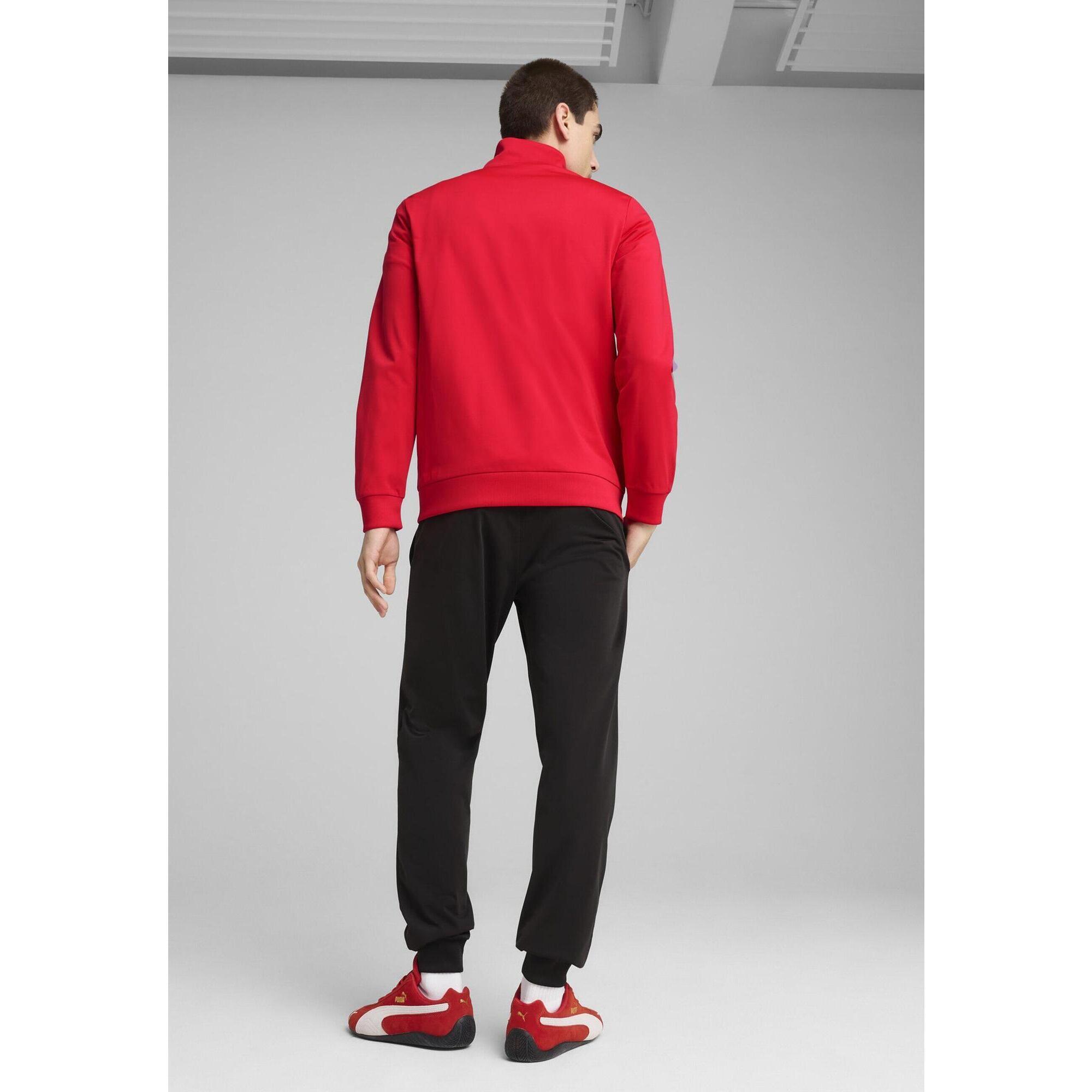 Męskie dres Essentials z poliestru PUMA For All Time Red