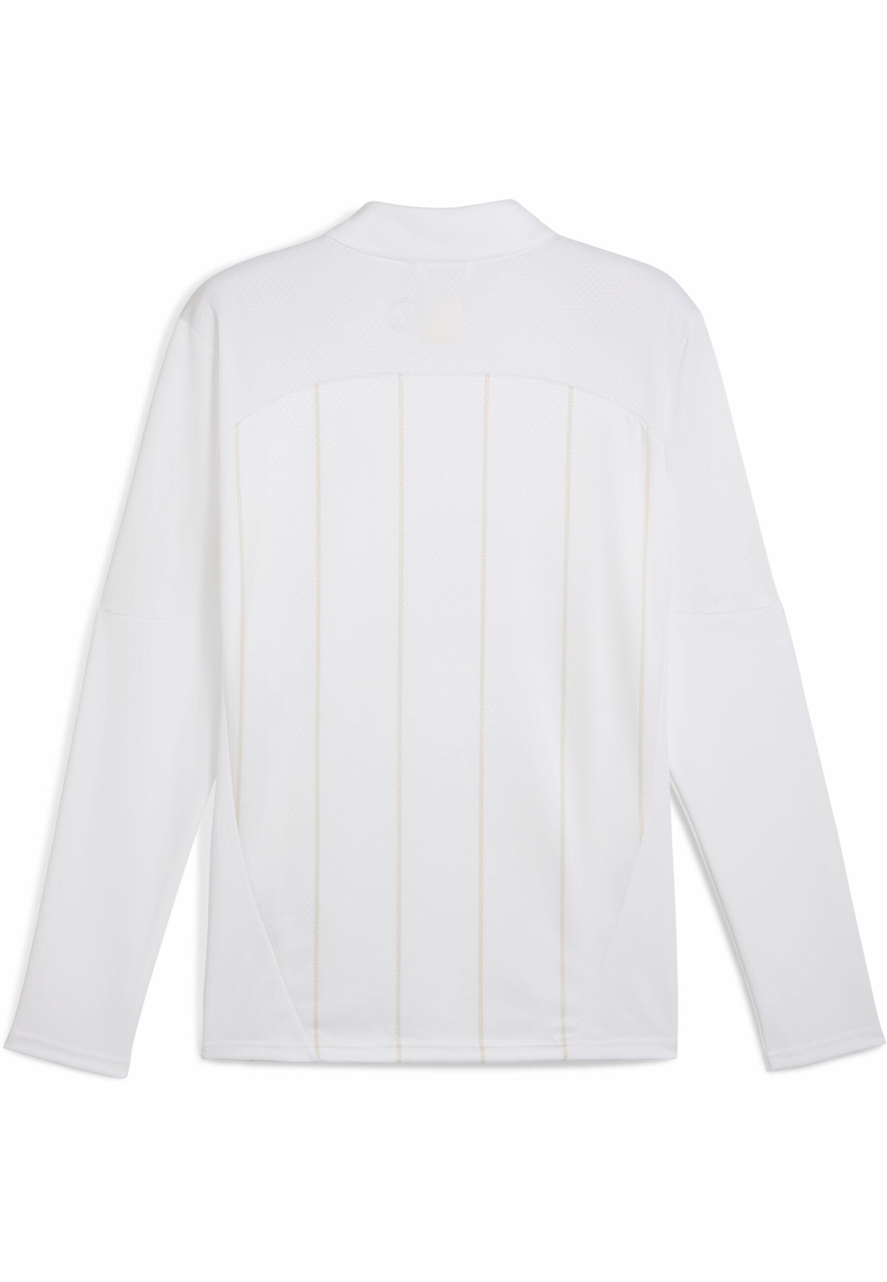 Haut d’avant-match à col zippé AC Milan Homme PUMA White Putty Beige 3/4