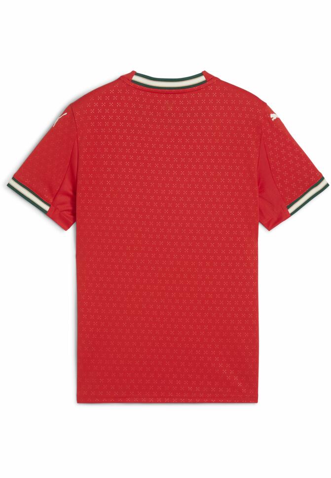 Młodzieżowa koszulka domowa Portugalia 2025 PUMA Sport Red Sugared Almond Beige