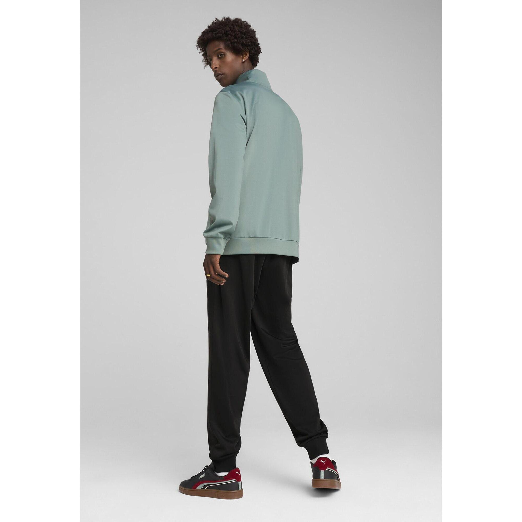 Męski dres Poly Colourblock PUMA Green Moon