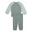 Șort copii regular fit, Minicats Essentials Raglan Crew Set, gri și negru PUMA