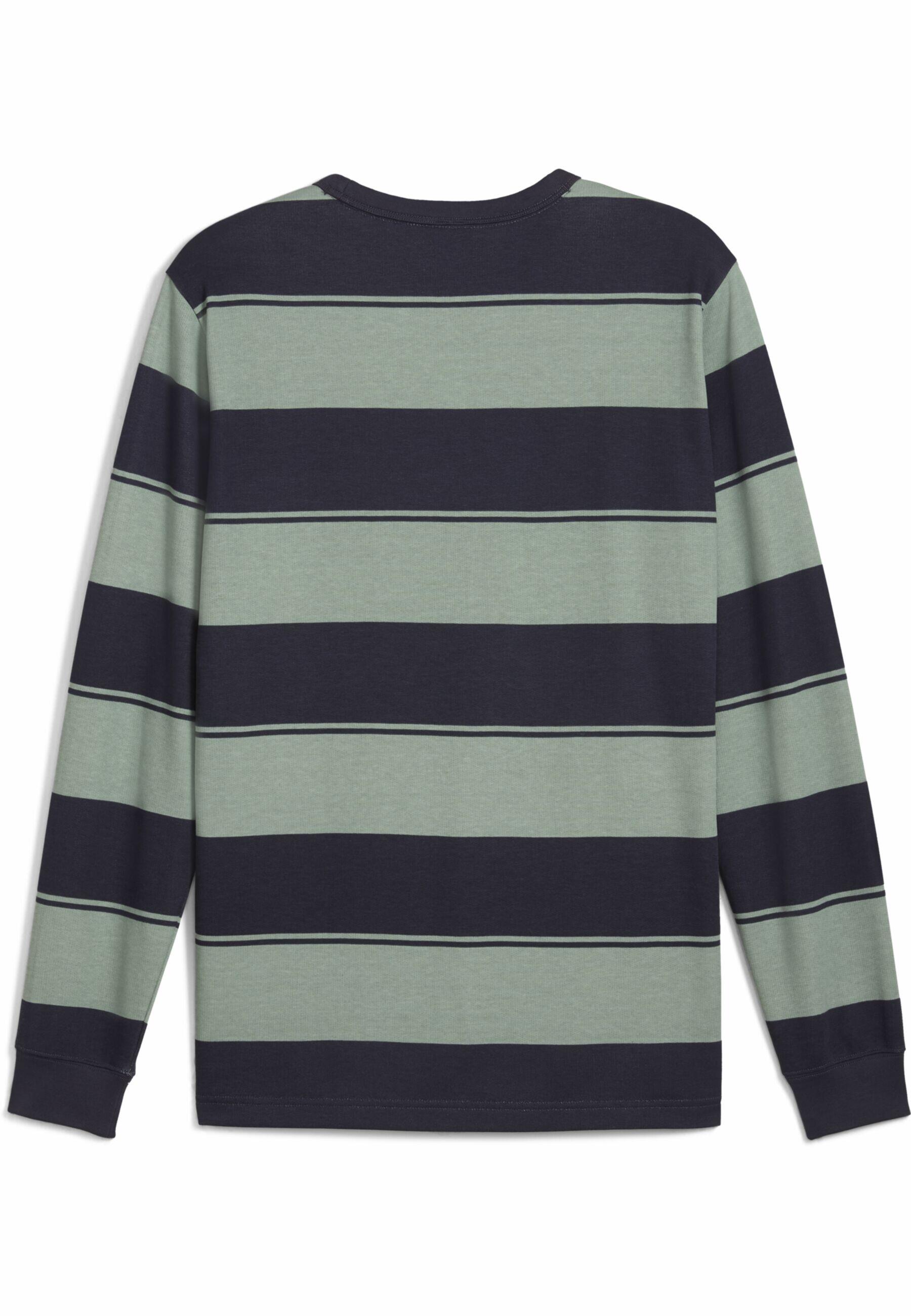 PUMA Class gestreepte crewtop voor heren PUMA Green Moon 4/7