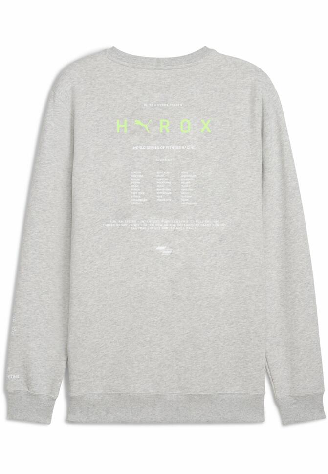 Męska gruba bluza PUMA × HYROX PUMA Light Gray Heather