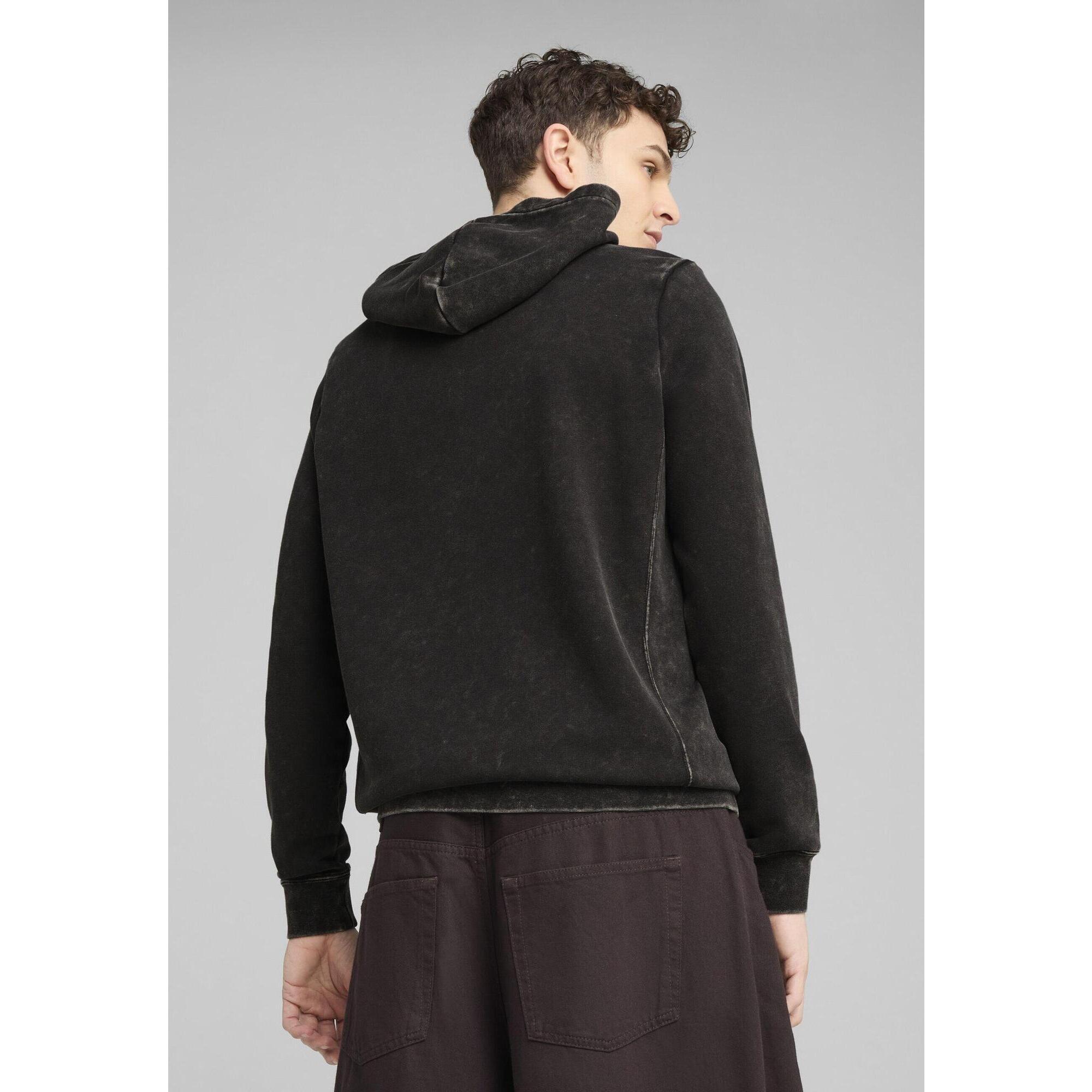 Męska bluza z kapturem z efektem sprania PUMA Class PUMA Black