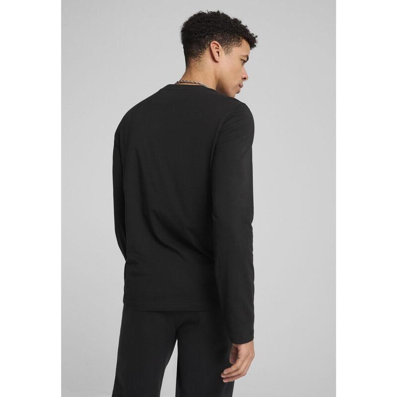 T-shirt à manches longues et logo N° 1 Essentiels Homme PUMA Black