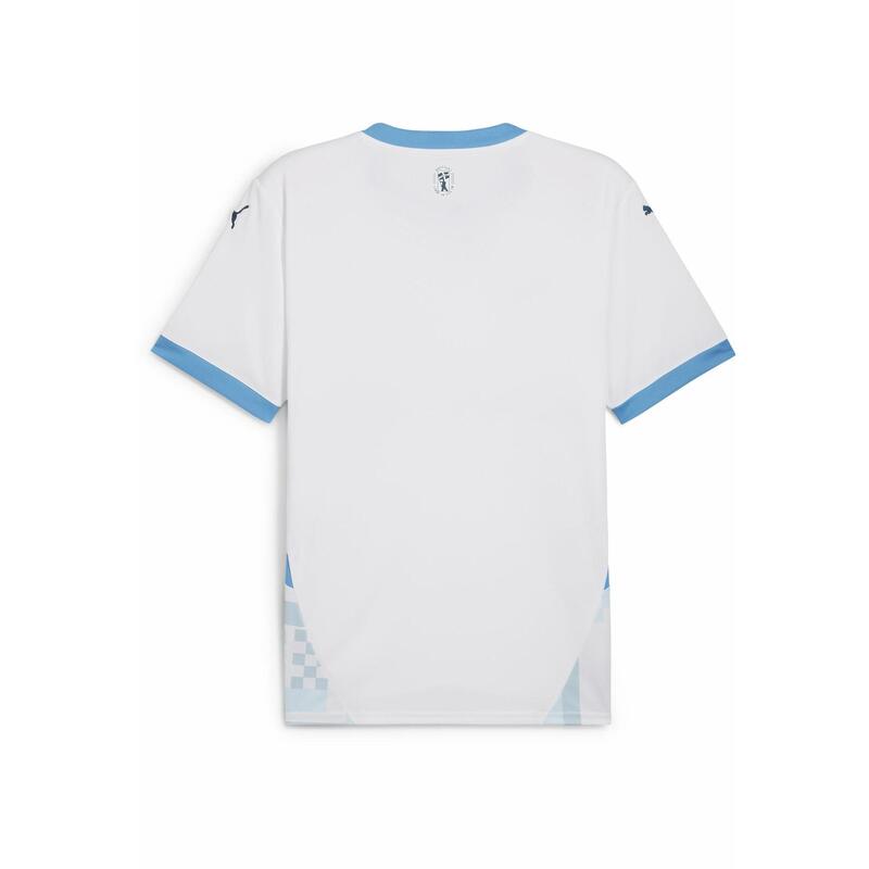 Młodzieżowa koszulka domowa Olympique Marsylia 24/25 PUMA White Bleu Azur Blue