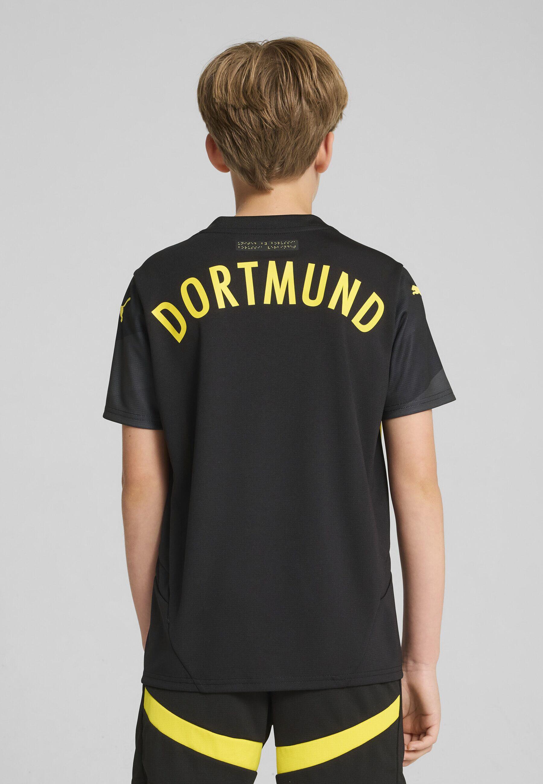 Camiseta Borussia Dortmund 2.ª equipación 24/25 Niño PUMA Black Faster Yellow 3/7